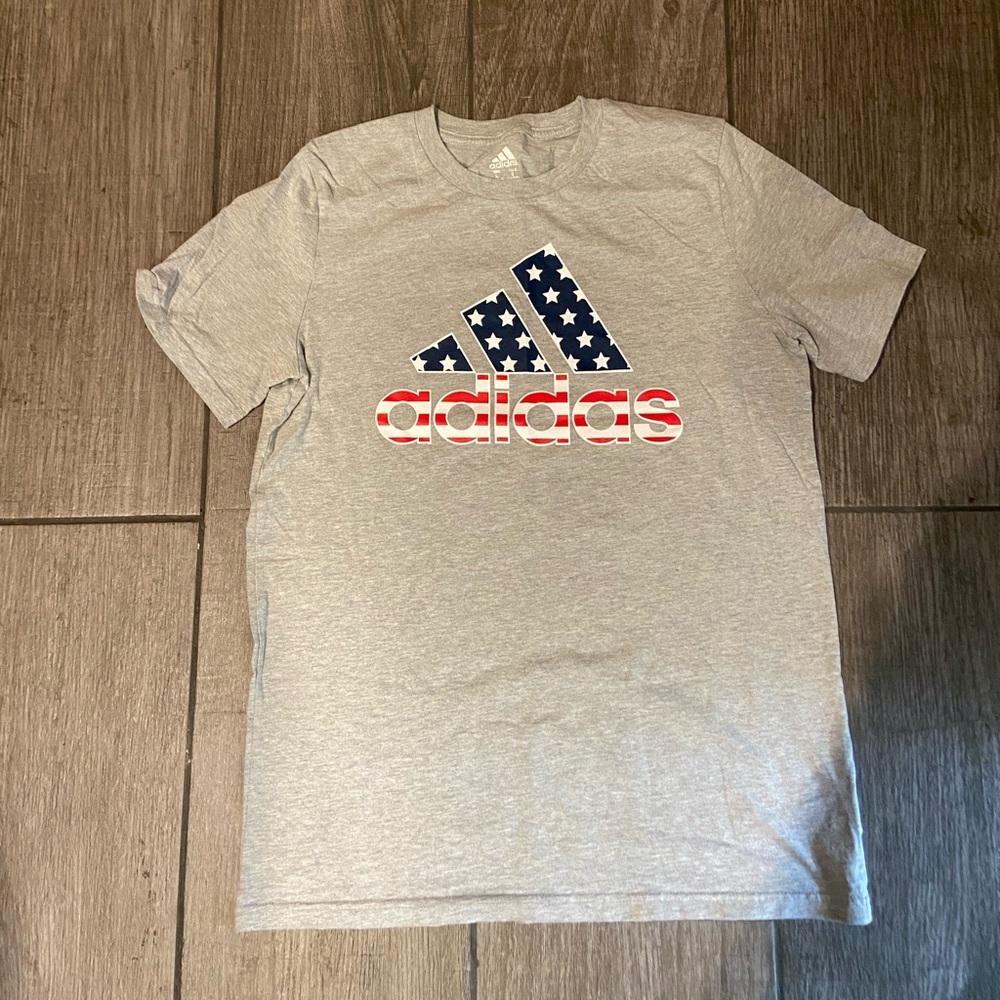 Adidas American Flag T Shirt